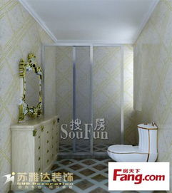 现代简约一居室50平米5万 万隆国际装修案例 济南房天下家居装修网